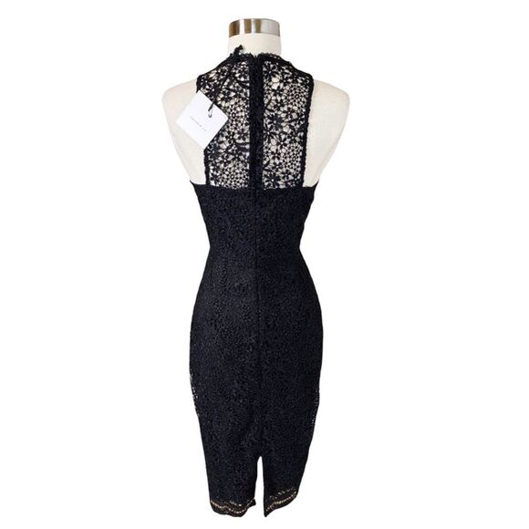 Cooper St. Black Floral Crochet Lace Midi Dress - Size 4 - Picture 5 of 8